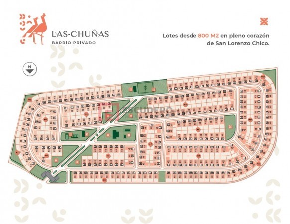 Imperdibles lotes en B° Las Chuñas desde 800 m2  - San Lorenzo Chico